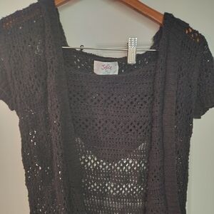 Justice Girls 12 Crochet Sweater